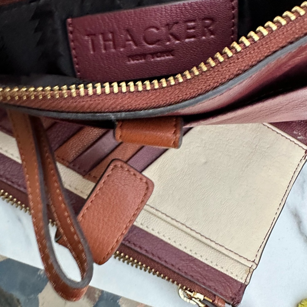 Thacker - Alexis Double Zip Bifold Leather Wallet… - image 4